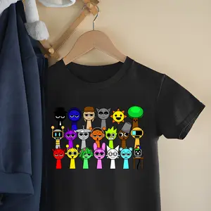 Colorful Sprunki Shirt, Sprunki Funny Shirt, Game For Boys And Girls Birthday Shirt, Game Shirt, Colorful Cartoon Character Shirt