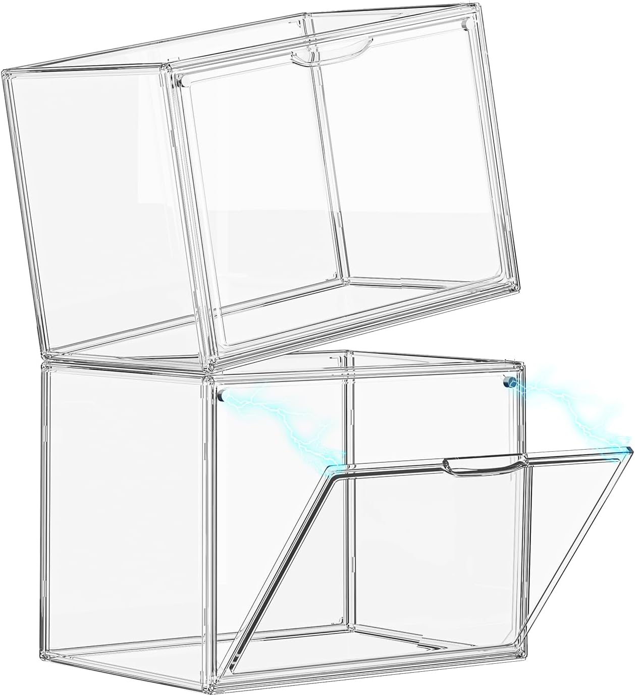 1/2pcs Le bubu 15.75-inch Large Summer Display Blind Box Storage Display Case, Lebubu Transparent Acrylic Display Cabinet, Collectibles Display Cabinet