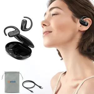 【Premium Open Ear Earbuds Highly recommended】 Wireless Earbuds with Ear Hooks, Bluetooth 5.3, 40H HiFi Stereo Open Ear Headphones with Clear Calls, Touch Control Operate Fit Cycling,Running,Workout Audio Headset audifonos bluetooth wired earphones, 030