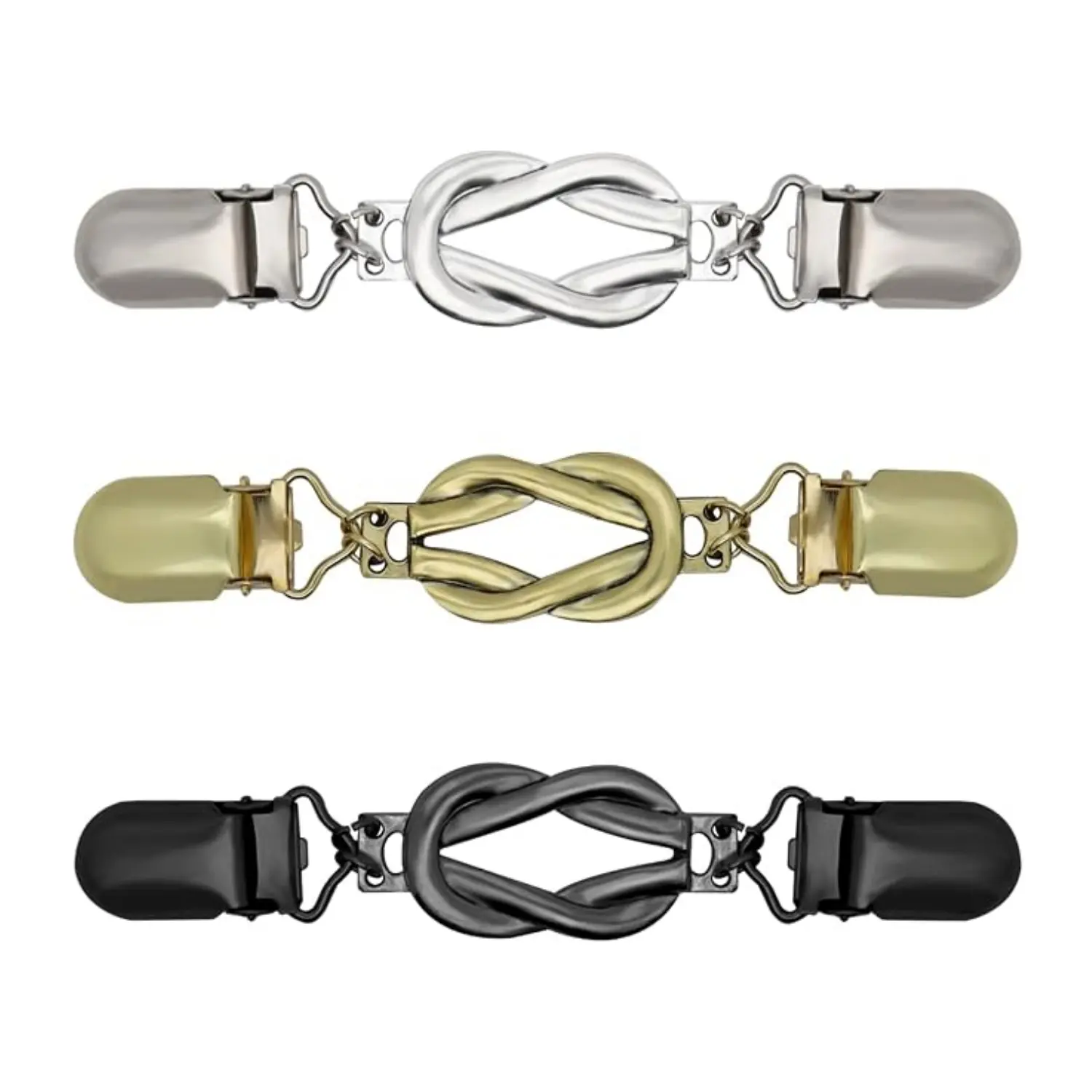 3 Pcs Cinch Clips Vintage Sweater Clips Dress Clip Back Cinch Shawl Cardigan Collar Clip to Tighten Dress Pant Waist Tightener for Women - Home Improvement.