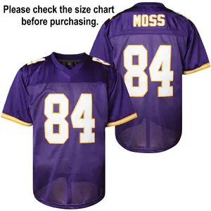 Men'S American Football Jersey #84 - Heavyweight Team Uniform Style with Number 84 Back Print, Breathable V-Neck Loose Fit for Training, Games, Casual & Themed Events (S-3XL) | All-Season Comfort, Durable Sports Apparel for Men