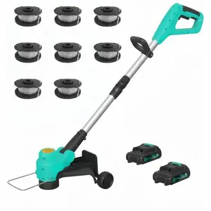 20V Wireless String Trimmer & Edger – 2-in-1 Lawn Tool with 12-Inch Cutting Head, Dual 2.0Ah Batteries, Fast Charger, 8 Spool Lines, Adjustable Height, Collapsible Shaft