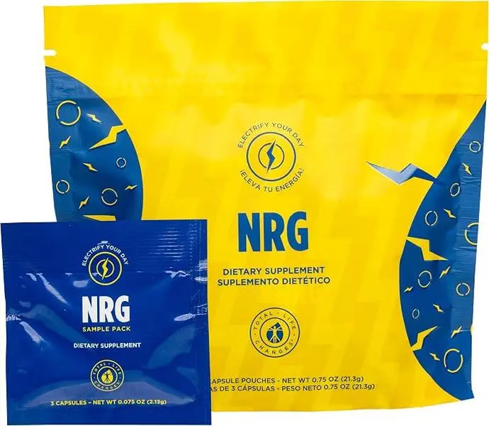 Total Life Changes - NRG Energy Supplement - 30 Capsules | Includes Vitamin B6, Vitamin B12, Coffee Robusta, Green Tea Extract, Bitter Orange, and Trace Mineral