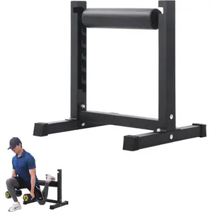 Bulgarian Split Squat Stand, Single Leg Squat Roller, Split Squat Stand with 7 Adjustable Roller Heights, Ideal for Squats, Leg Lunges, Bodyweight & Lower Body Strength Training