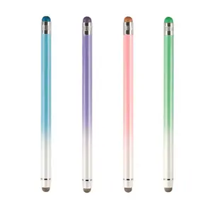 2-in-1 Durable Capacitive Touchscreen Stylus, Silicone Tip, Metal-Aluminium Body, Compatible with Android Smartphones & Tablets, Electronics Accessories