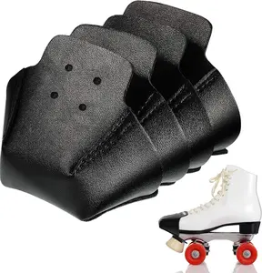 4 Pieces  Guards Protectors Toe Caps Artificial Leather Roller Skate Protectors for Quad Roller Skate