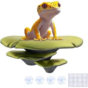 Mushroom Decor for Reptile Tank, Fish Tank, Pet-Safe Bearded Dragon Tank Accessories, Realistic Terrarium Plants for Leopard Geckos, Crested Geckos, Tree Frogs, Snakes (Forest, Trio Cap)