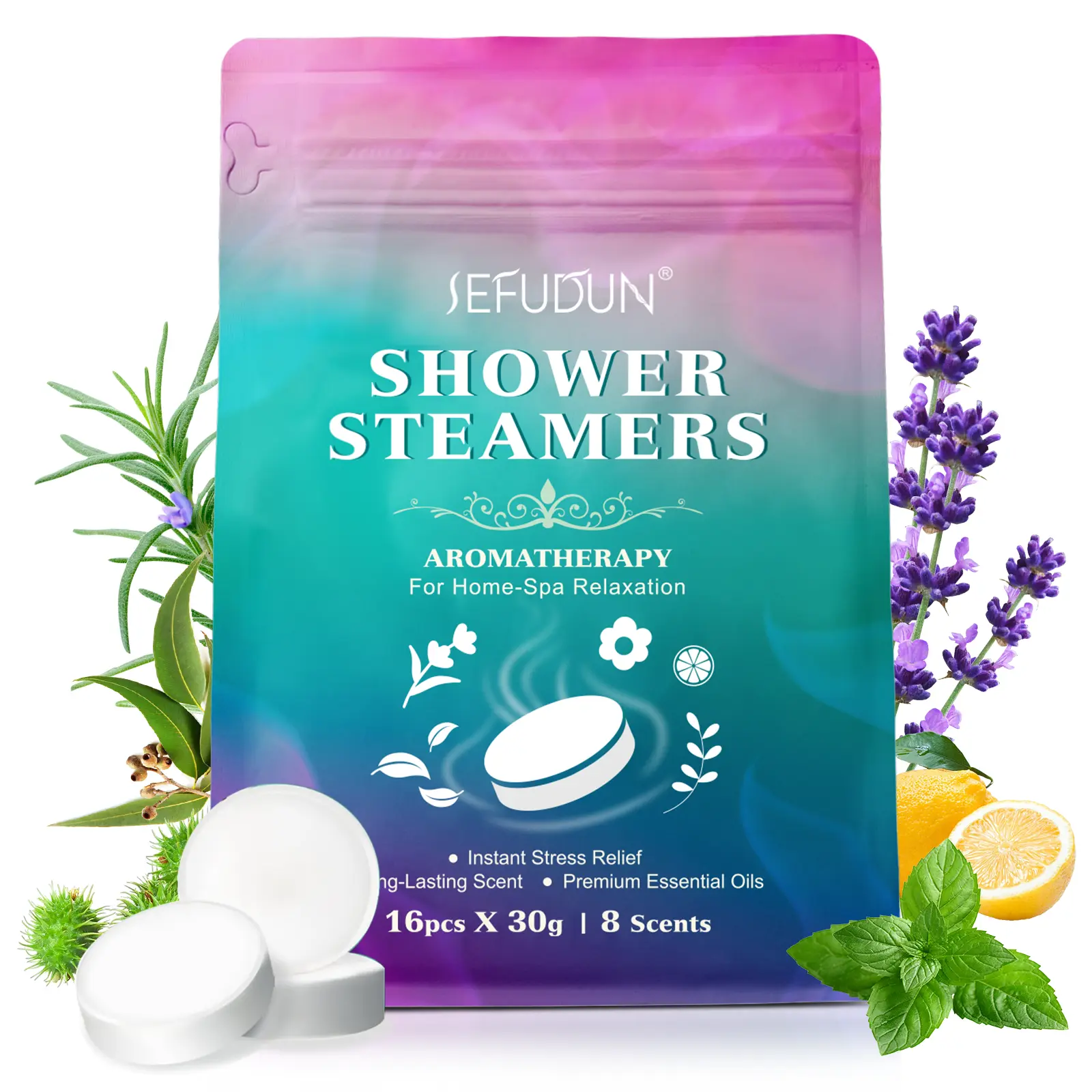 Sefudun Shower Steamers, 16 Pcs Luxury Aromatherapy Gift Set with Multiple Scents for Stress Relief and Relaxing ASMR - Selfcare Gift for Women, Birthdays, Christmas, Scented Shower Steamer, Self Care Products, Luxury Gift Box tiktokshopbacktoschool