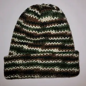 Hand Knitted Reversible Double Walled Beanie Hat