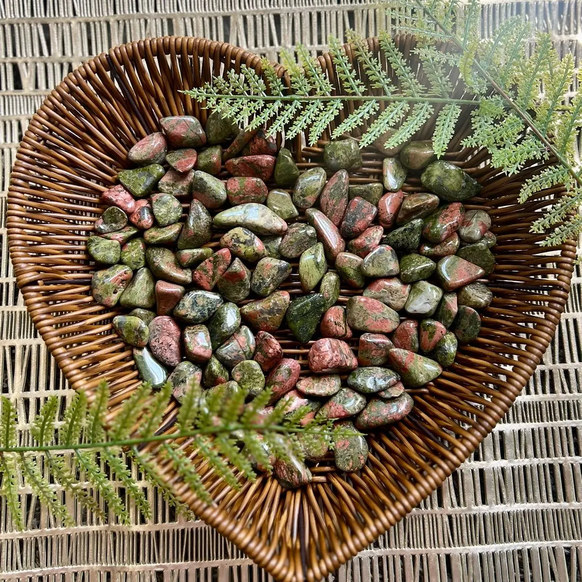 High Quality Unakite gemstone | tumbled stone