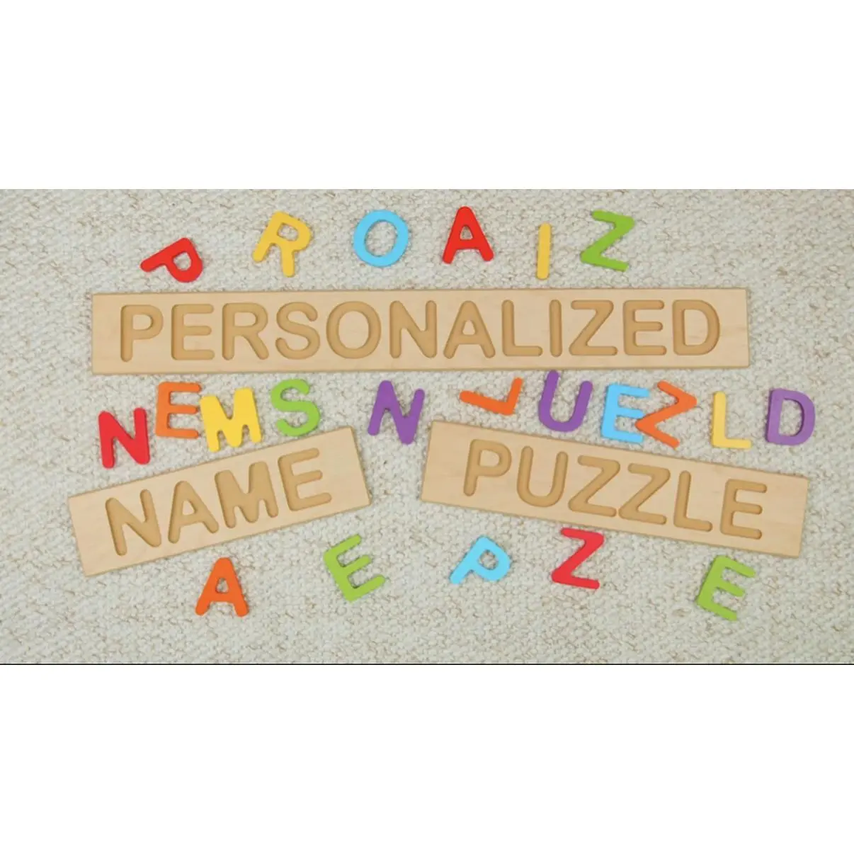 Personalized Name and Number Puzzles - Customizable Educational Toys for Kids