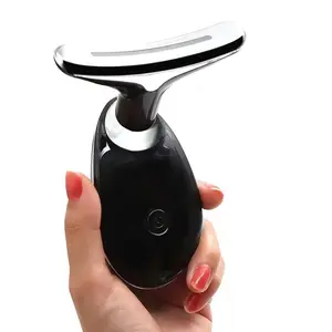 Neck & Face Massager, Electric Skin Lifting Tool with 3 Modes, Anti-Aging, Wrinkle Reducing, Facial and Neck Tightening Device for Women