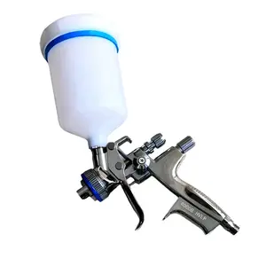 4000B HVLP Spray Paint Gun with 1.3mm Nozzle, 600ML Cup, Professional Gravity Feed Paint Sprayer for Automotive Car & House DIY Painting Projects