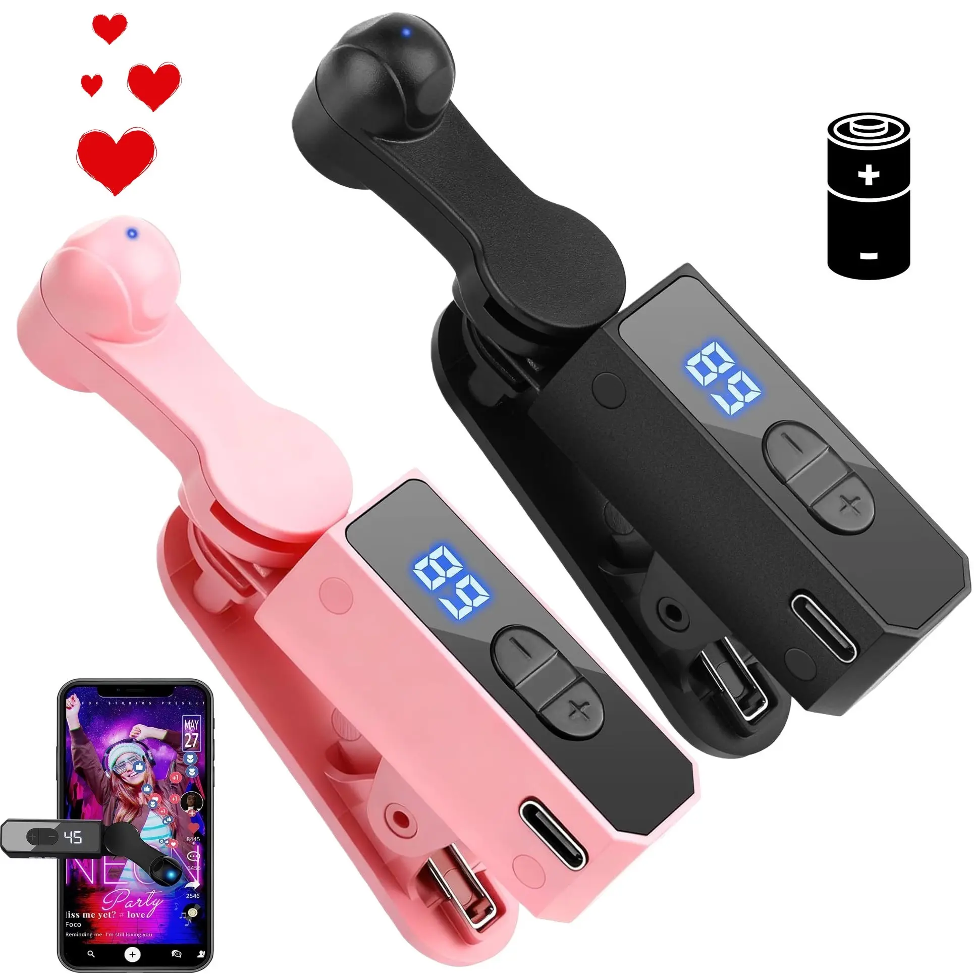 Rechargeable Auto Clicker for Smart Phone - Portable Speed Tool with Custom Click Frequency & Silent Operation for TikTok Gaming & Rewards Tasks