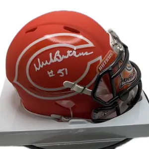 Dick Butkus Autographed Bears AMP Becket Cert Mini Helmet