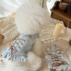 Pet Princess Style Clothes, Costumes for Dogs & Cats, Pet Princess Dress, Teddy, Maltese, Poodle, Small Dogs, Spring & Summer