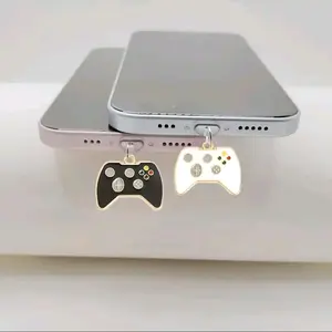 Mobile Phone Dust Plug Charm,  Super Cool, Unique and Useful "Game Controller" Dust Plug for all the Gamers out there! Suitable for Iphones and Type C, Durable and easy to use.