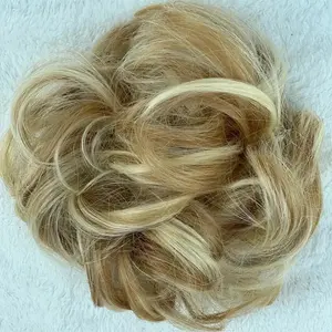 Messy Bun Hair Piece – Curly Synthetic Bun Extension