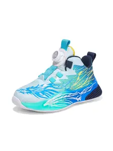 Boys' High-Top Basketball Shoes, Athletic Shoes, Sporty Design, Comfortable & Durable, Ideal for Training & Casual Wear, Indoor/outdoor Activities, Sports Athletic Shoes