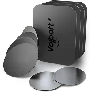 Metal Plate for Phone , 10 Pack MagicPlate with Adhesive Replacement for  Phone  Mount Holder & Cradle & Stand (Vent/CD/Windshield/Dashboard) - Rectangle and Round