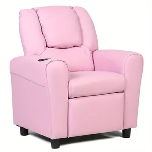 Furniture Decoration LIFEZEAL Kids Sofa Recliner Couch Armchair W/Footrest Cup Holder Living Room Bedroom New