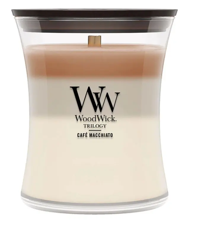 CAFE MACCHIATO WoodWick 10oz Jar Candle Burns 100 Hours - 3 in One