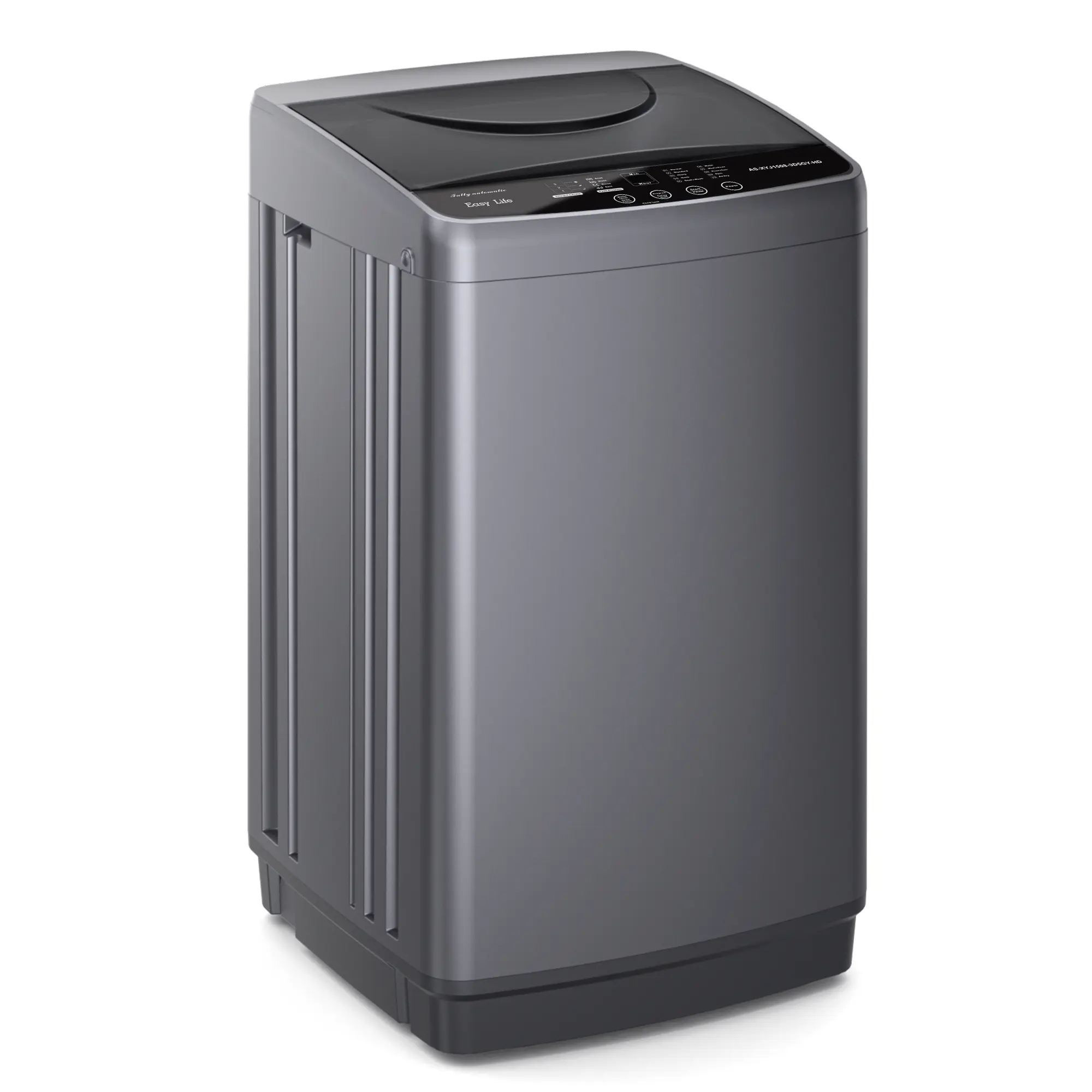 1.06 Cu.Ft. Portable Washing Machine, 7.7LBS Full-Automatic Laundry Washer with Stainless Steel Drum, 10 Wash Cycles & Auto-Balance, Compact Washer for Apartment RV Dorm Camping