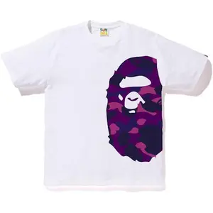 BAPE Color Camo Side Big Ape Head Tee White/Purple (men) by StockX