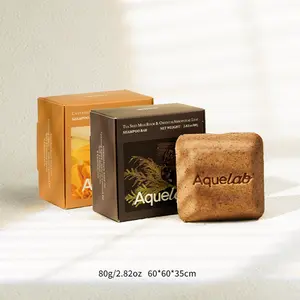 Aquelab 80g Tea Seed Meal & Oriental Arborvitae LeafShampoo Bar+80g Calendula & Cinger Root Shampoo Bar