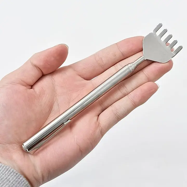 Stainless Steel Back Scratcher, Extendable Body Care Accessory for Daily Personal Care Use, Backscratcher, Relief