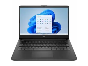 HP 14-dq3210nr 14" HD Touchscreen Laptop, Intel Celeron N4500 1.1GHz, 4GB RAM, 64GB eMMC, Windows 11 Home S Mode, Jet Black