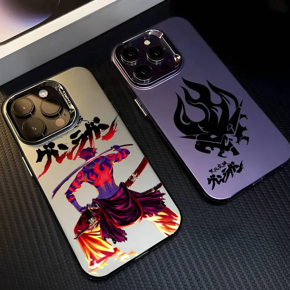 Anime G-Gurren Lagann Cartoon Personalized Animal-Themed Colorful TPU Cellphone Case - Flexible Shockproof, Multicolor Matte Laser Metallic Aurora Full Coverage Protection Accessory for iPhone 17,16,15,14,13,12,11 Pro Max, Air