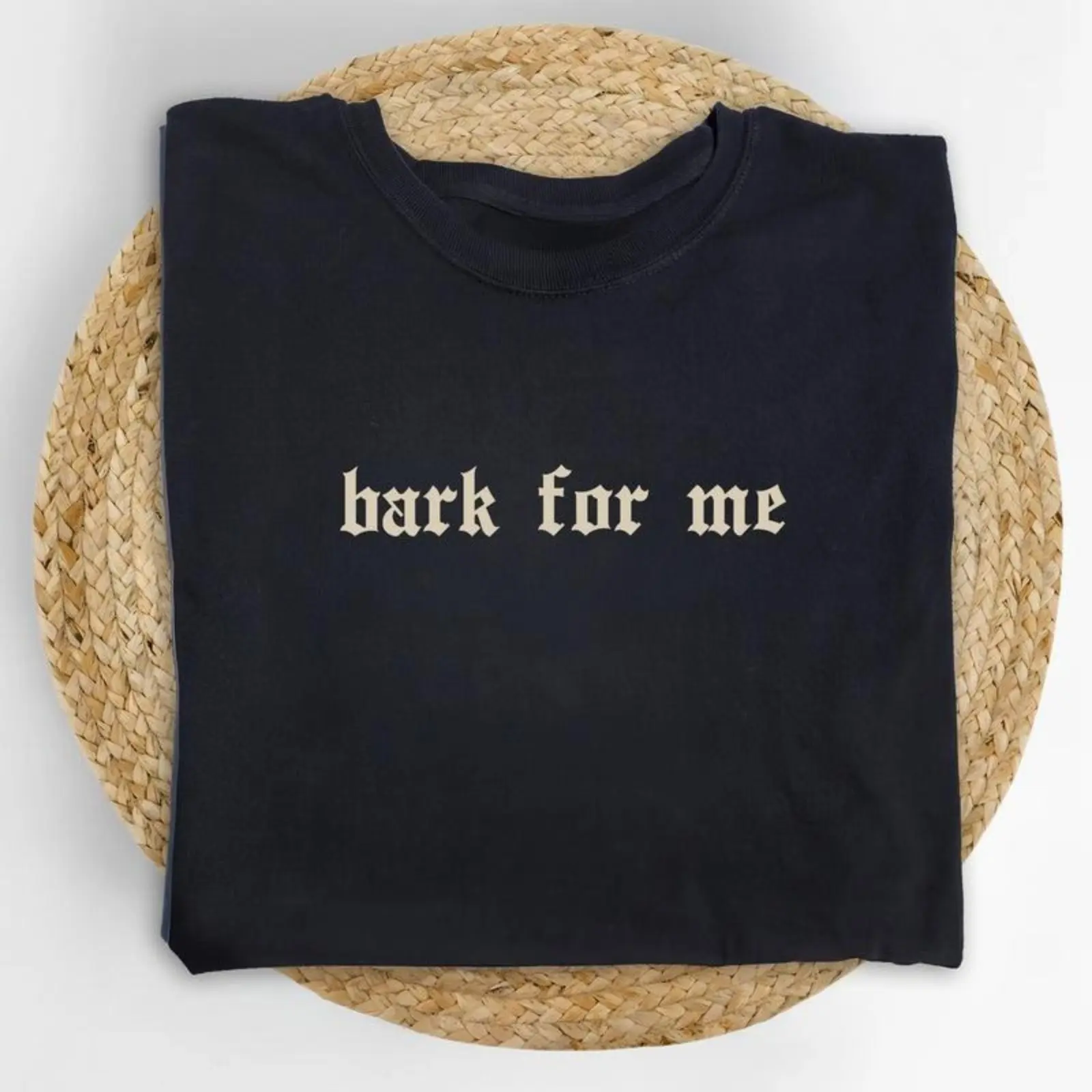 Vintage Bark For Me Unisex Sporty Chic Digital Print Shirt, Gothic Funny Meme Graphic Tee, Adult Humor Outfit, 2XL-3XL Sports Top, Cotton, Crew Neck