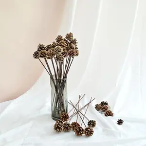 Artificial Pine Cone, Natural Pine Cone Ornament, Decorative Flower for Home Party Wedding, Home Decor Supplies