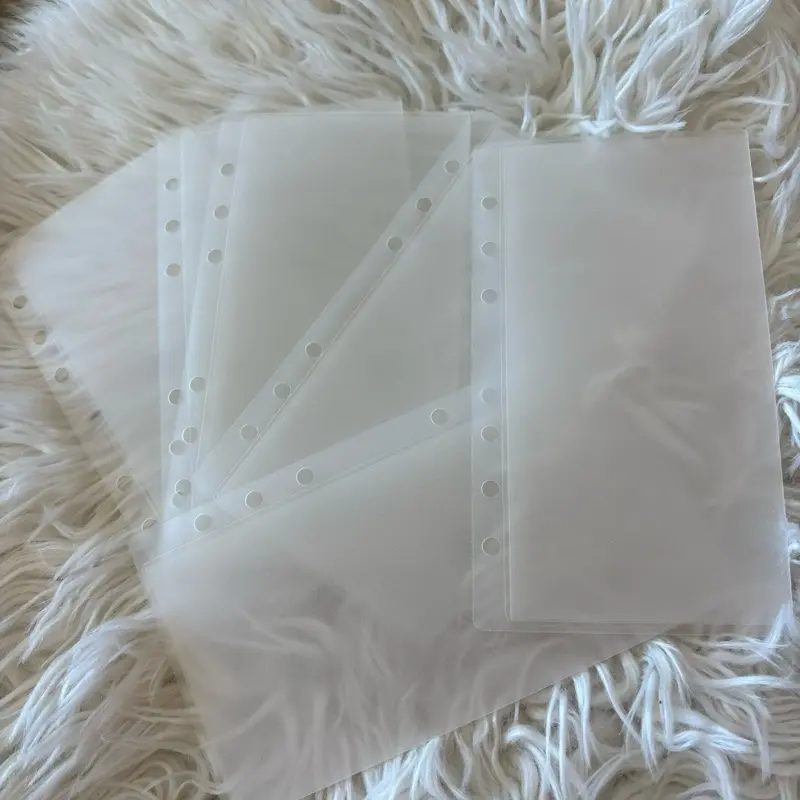 6 A6 Vellum Envelopes - Clear Plastic Envelopes for A6 Notebooks and Planners