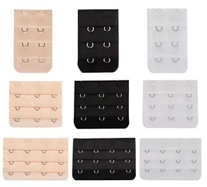 Women Bra Extender, Bra Extender 2&3&4 Hook 3 Row Band Multi Size Lady’s Breathing Room Soft Comfortable Elastic Extension Strap 9pcs