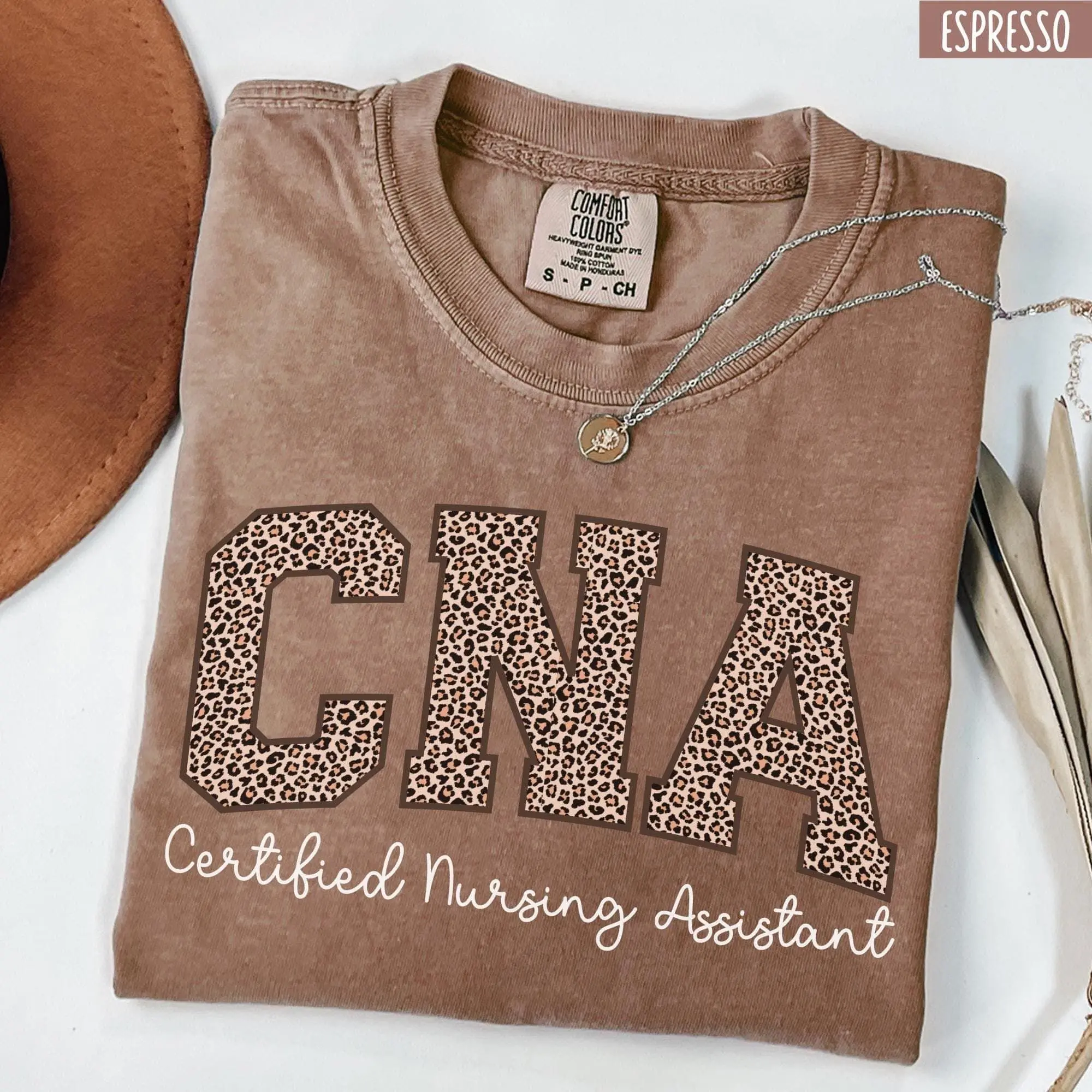 Comfort Colors Leopard CNA Shirt, Leopard Nurse Shirt, Cna Shirt, Cna T Shirt, Certified Nursing Assistant Shirt, CNA Gift Tshirt CNA Gifts