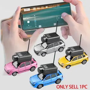 1:64 Scale Remote Controlled Car with HD Camera, FPV First Person View Mini RC Car, 2.4GHz Gyroscope Racing Car Vehicle Toys for Adults & Children