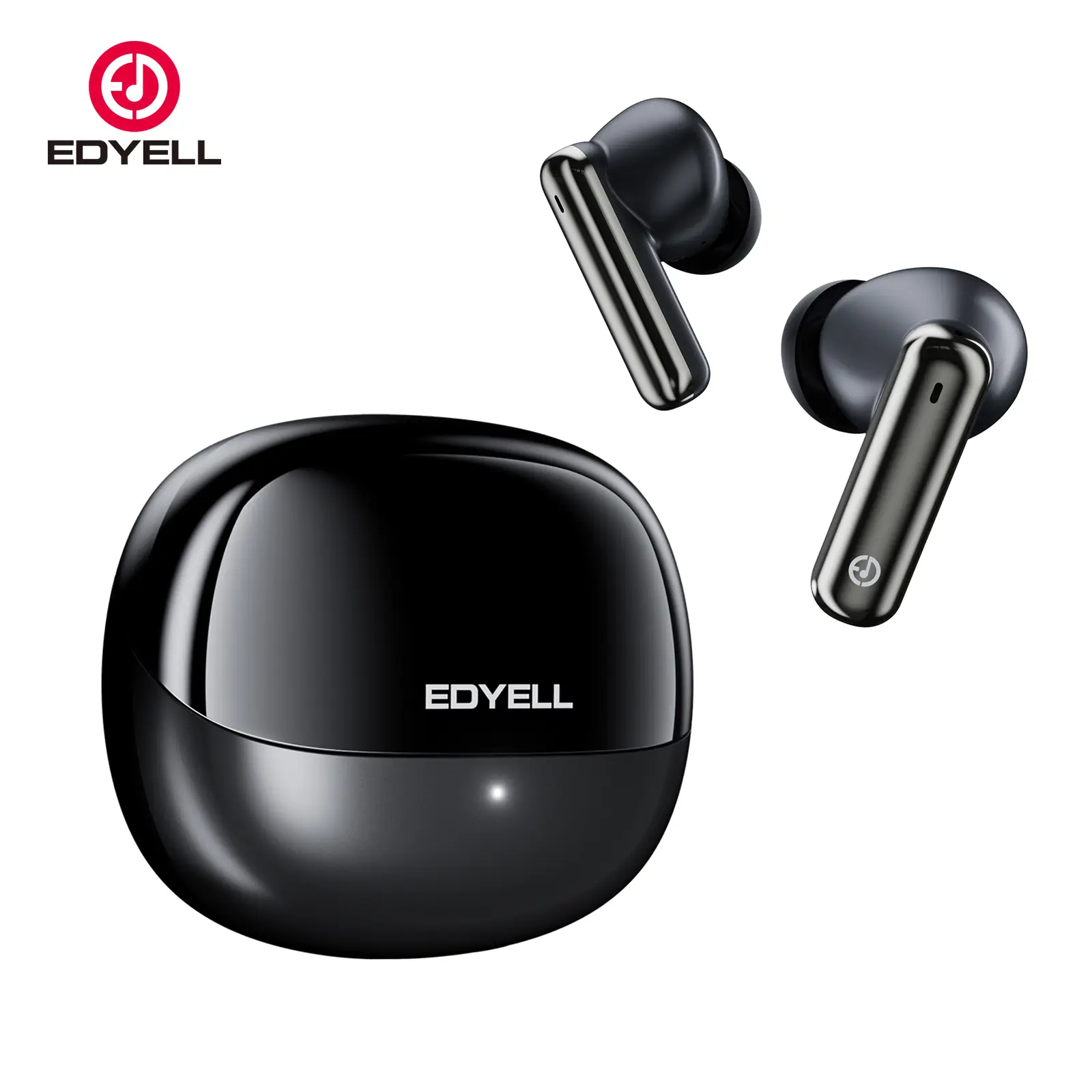 EDYELL A1 Wireless Noise Cancelling Gaming Earbuds - Bluetooth 5.3, 13mm Drivers, ENC, IPX5 Water Resistant, Touch Control, Fast-Charging Case, Lightweight, 2.45GHz, 20kHz, Fastcharging, for Gaming, Music, Phone Calls (Noise Cancelling Headphones)