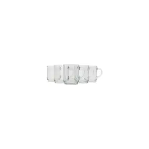 Supreme Duralex Glass Mugs "Clear - Set of 6" SU23158