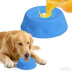 3-in-1 Dog Food Bowl & Slow Feeder, No-Spill Lick Mat with Treat Ball & Suction Base, Interactive Dog Feeding Bowl