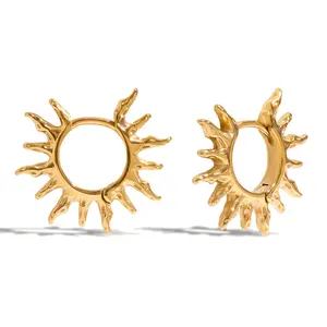 Bohemian Style Beach Inspired Sunflower Earrings, Unisex Daily & Vacation JewelryAffordable Holiday Gift, All-Season Wear,Elegant Craftsmanship