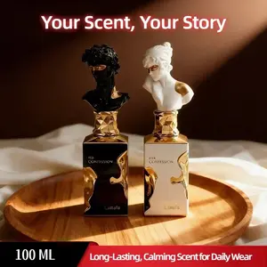 Lattafa His/Her Confession Perfume Set - Unisex Couple Fragrance, Romantic Scent Duo For Him & Her, Luxury Gift Box