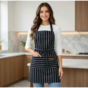 Adjustable Strap Water-Proof Kitchen Apron with Pocket, Sports & Outdoor Protective Gear for Cooking, BBQ,summervibes