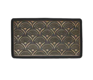 Bronze Floral Rubber Boot Tray, 15" x 31", Coasters & Tableware