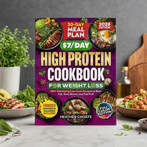The $7/Day High-Protein Cookbook: Over 124 Easy Recipes for Delicious and Budget-Friendly Meals