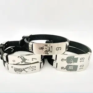 Sport-Style Bracelet Featuring Soccer Players