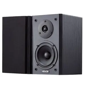 summervibes Active Powered Bookshelf Speakers, 20Wx2 4-Inch Woofer Studio Monitors, Adjustable Volume, Bluetooth-Optical Connections, Wooden Enclosure, Audio Speakers for PC, TV