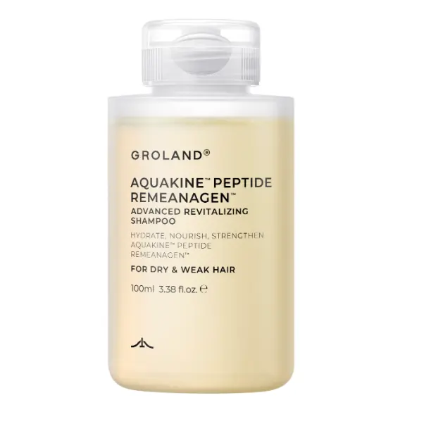Groland Platinum Advanced Purifying Shampoo for Oily Scalp - Oil Control Hair Care Products with Salicylic Acid, Collagen, Menthol, 100ML, Single Unit for Adults