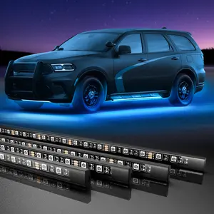 RGB Car Underglow Strip Light, 1 Set CarAExterior Under Music Svnc Light with APPControl, Waterproof Decorative LED Lightfor Car, Truck, SUV led  lights